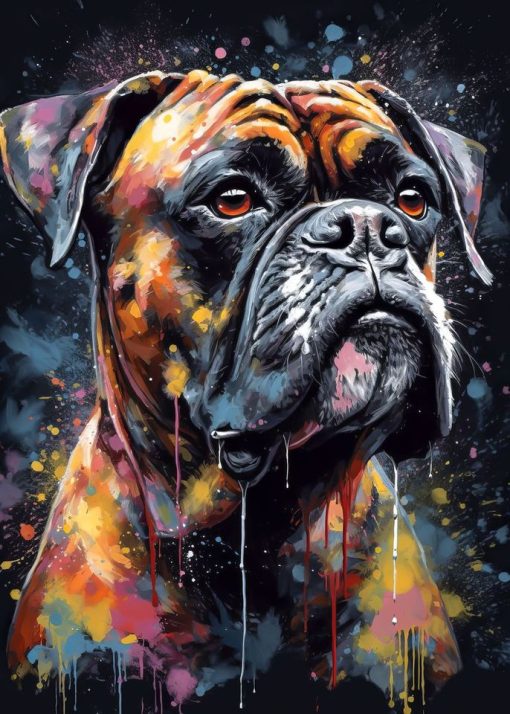 Paintings of Beautiful Dogs Printed on Canvas - Image 24