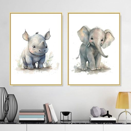 Cute Baby Animals Artworks Printed on Canvas - Image 10