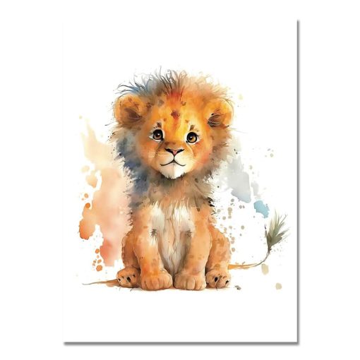 Cute Baby Animals Artworks Printed on Canvas - Image 7