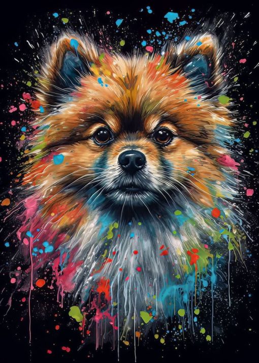 Paintings of Beautiful Dogs Printed on Canvas - Image 23