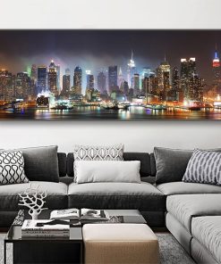 New York City Landscape Artwork Printed on Canvas