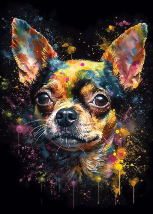 Paintings of Beautiful Dogs Printed on Canvas - Image 21