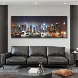 New York City Landscape Artwork Printed on Canvas