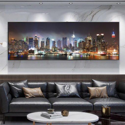 New York City Landscape Artwork Printed on Canvas