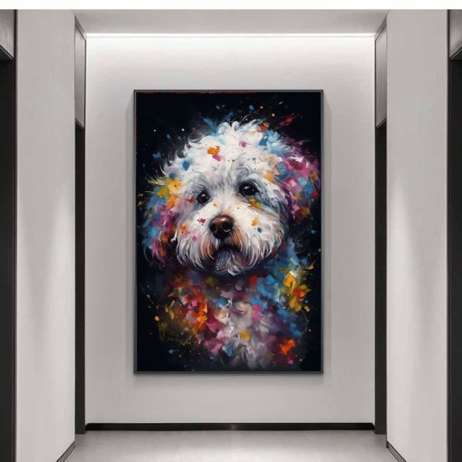 Paintings of Beautiful Dogs Printed on Canvas - Image 2