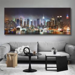 New York City Landscape Artwork Printed on Canvas