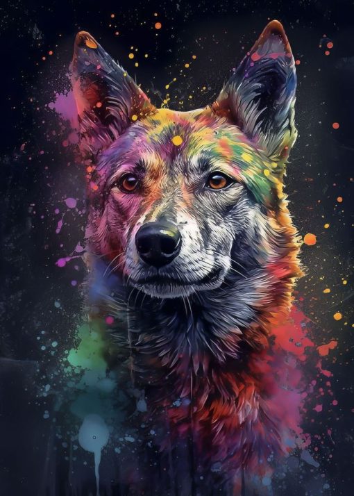 Paintings of Beautiful Dogs Printed on Canvas - Image 10