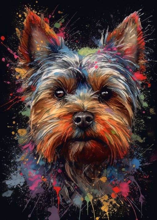 Paintings of Beautiful Dogs Printed on Canvas - Image 20