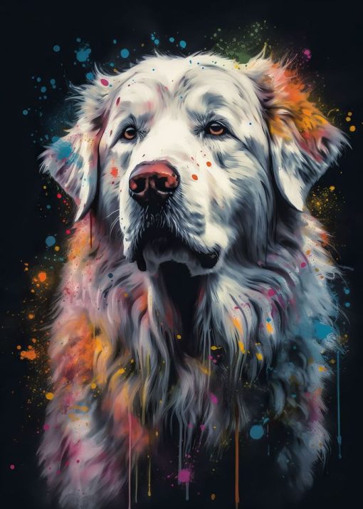 Paintings of Beautiful Dogs Printed on Canvas - Image 4