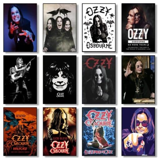 Artworks of Ozzy Osbourne Printed on Canvas