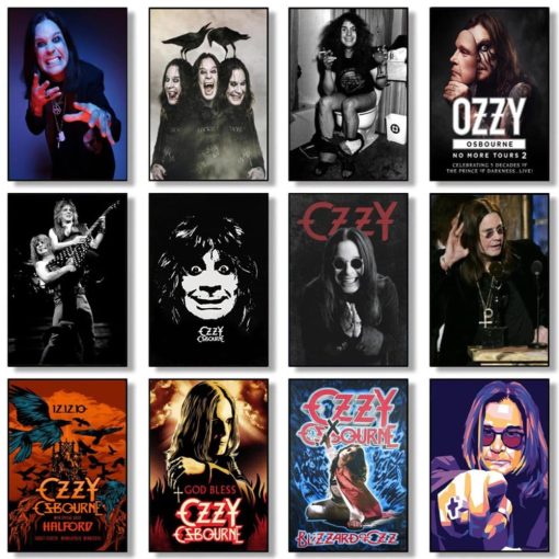 Artworks of Ozzy Osbourne Printed on Canvas