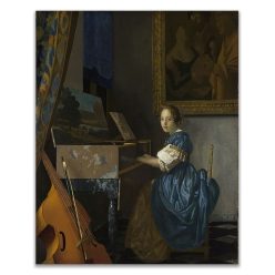 B Johannes Vermeer 1672 A Lady Seated at a Virginal