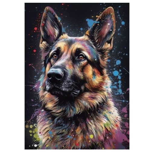 Paintings of Beautiful Dogs Printed on Canvas - Image 16