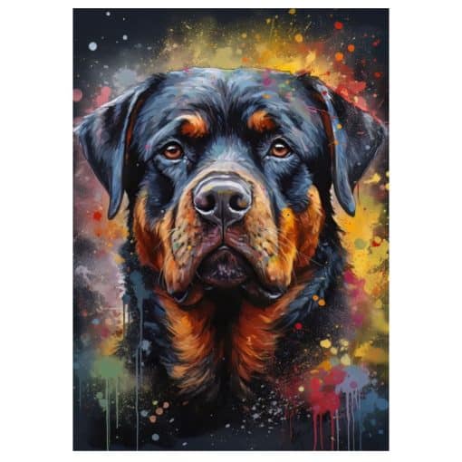 Paintings of Beautiful Dogs Printed on Canvas - Image 18