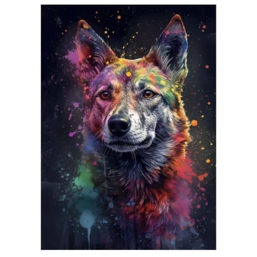 Paintings of Beautiful Dogs Printed on Canvas - Image 20