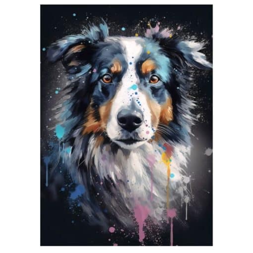 Paintings of Beautiful Dogs Printed on Canvas - Image 22