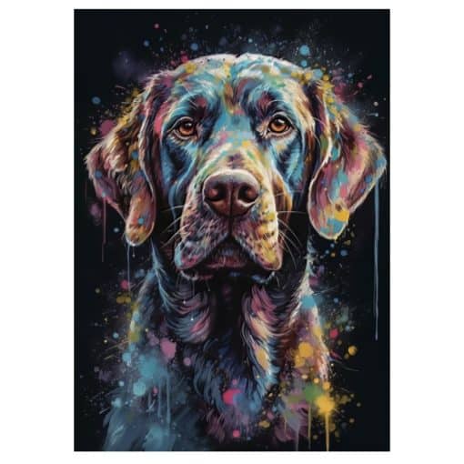 Paintings of Beautiful Dogs Printed on Canvas - Image 23