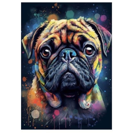 Paintings of Beautiful Dogs Printed on Canvas - Image 4