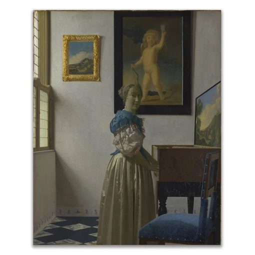 Paintings by Johannes Vermeer Printed on Canvas - Image 5