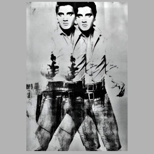 Double Elvis by Andy Warhol 1963 Printed on Canvas - Image 2