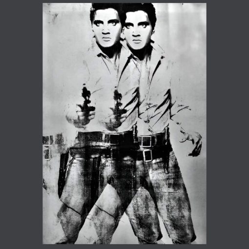 Double Elvis by Andy Warhol 1963 Printed on Canvas - Image 3