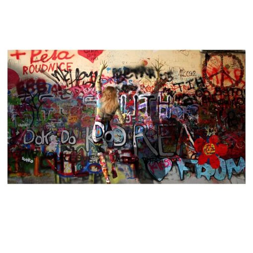 Mural Graffiti Artwork Printed on Canvas - Image 2