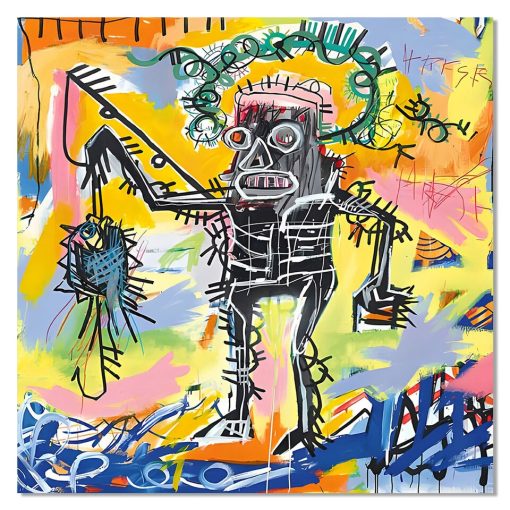 Artworks by Jean-Michel Basquiat Printed on Canvas - Image 15