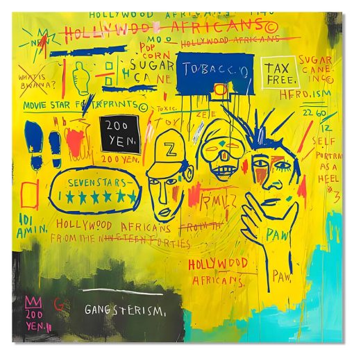 Artworks by Jean-Michel Basquiat Printed on Canvas - Image 17