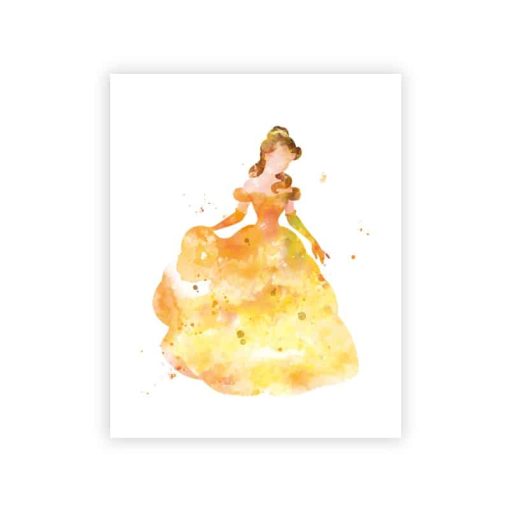 Paintings of Disney Princesses Printed on Canvas - Image 3