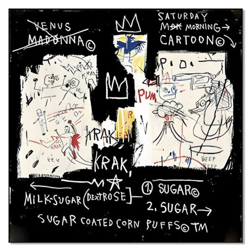 Artworks by Jean-Michel Basquiat Printed on Canvas - Image 9