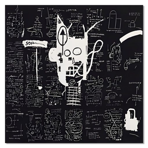 Artworks by Jean-Michel Basquiat Printed on Canvas - Image 8