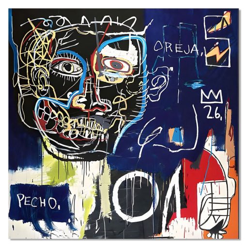 Artworks by Jean-Michel Basquiat Printed on Canvas - Image 12