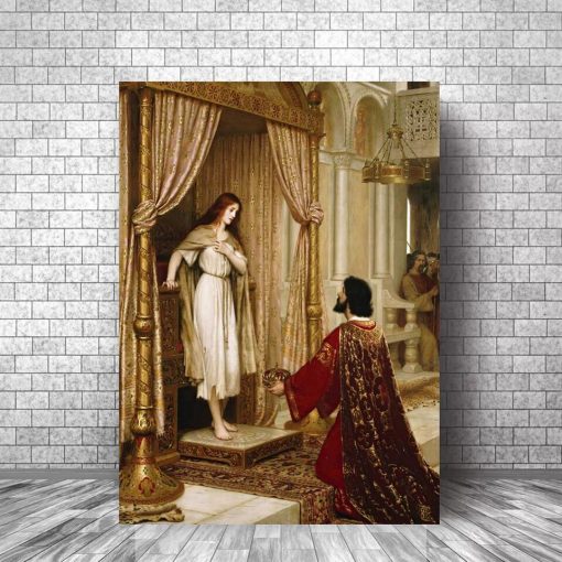 Artworks by Edmund Blair Leighton Printed on Canvas - Image 15