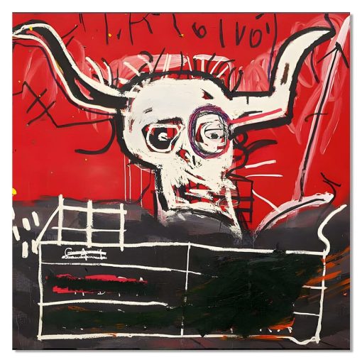 Artworks by Jean-Michel Basquiat Printed on Canvas - Image 10