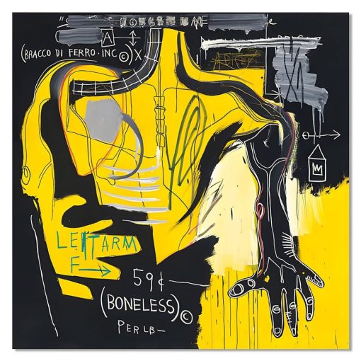 Artworks by Jean-Michel Basquiat Printed on Canvas - Image 13