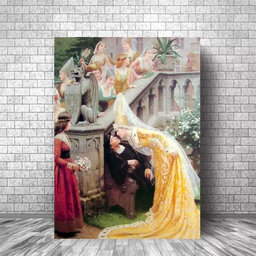 Artworks by Edmund Blair Leighton Printed on Canvas - Image 2