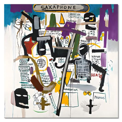 Artworks by Jean-Michel Basquiat Printed on Canvas - Image 3