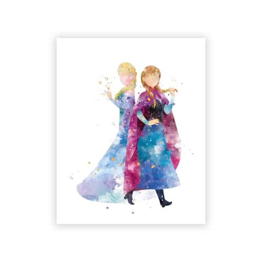 Paintings of Disney Princesses Printed on Canvas - Image 2