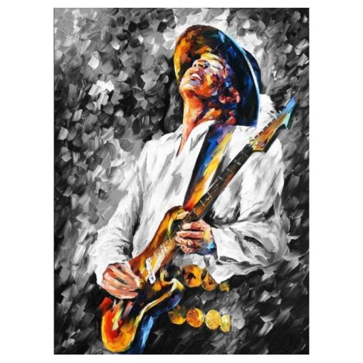 Stevie Ray Vaughan Wall Art Printed on Canvas - Image 14