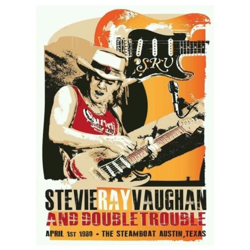 Stevie Ray Vaughan Wall Art Printed on Canvas - Image 6