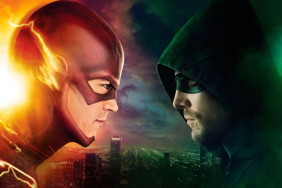 Artwork of Flash and Arrow Printed on Canvas