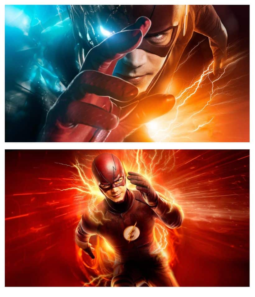 The Flash Superhero Printed on Canvas