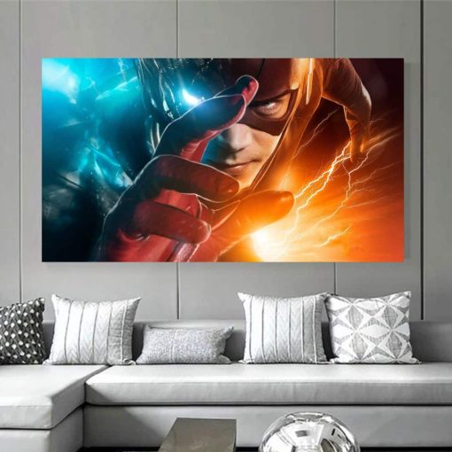 The Flash Superhero Printed on Canvas - Image 4