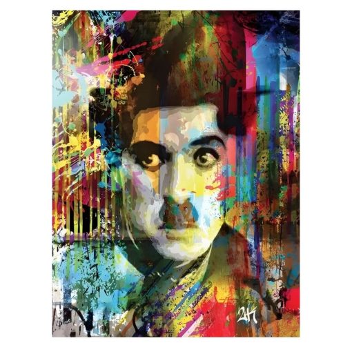 Graffiti Artwork of Celebrities Printed on Canvas - Image 4