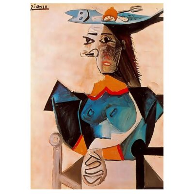 Seated Woman with Hat Fish by Picasso 1942