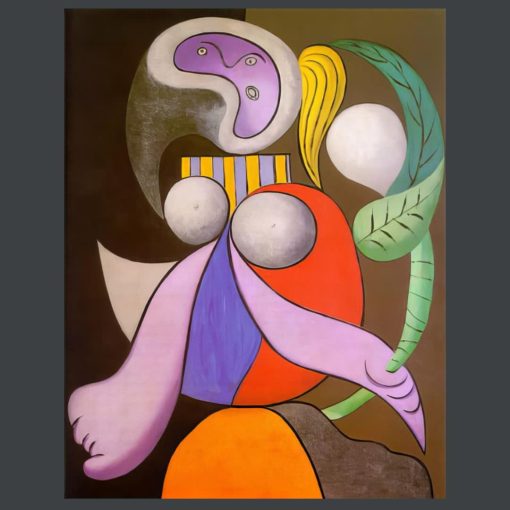 Woman with Flower by Pablo Picasso Printed on Canvas - Image 3