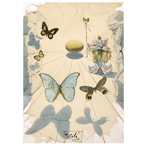 Landscape with Butterflies Artwork Printed on Canvas - Image 5