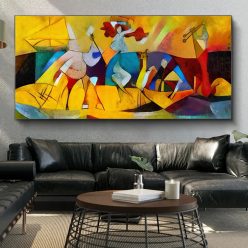 Colorful Abstract NFT Painting Printed on Canvas