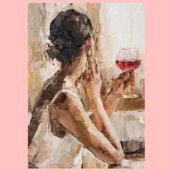 Woman Holding a Glass of Red Wine 2