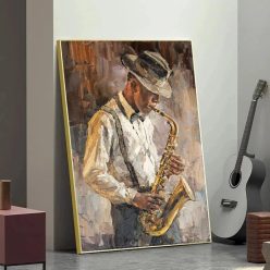 A saxophone player